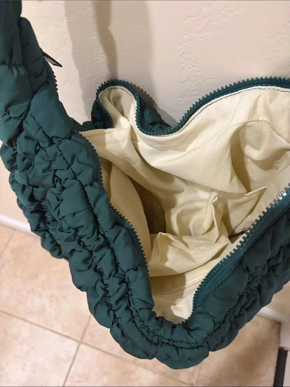 Source Unknown Teal Braided Knot-Handle Shoulder Bag